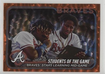 2024 Series 1 Checklist Orange Crackle Foil Ronald Acuna Jr Ozzie Albies 0q21