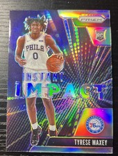 2020-21 Panini Prizm - Instant Impact Tyrese Maxey #16 Silver Prizm (RC)