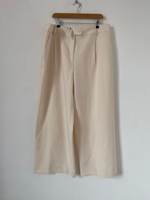 Aligne Anthropologie Damen Hose Größe 20 Beige Weites Bein Taschen Hoher Bund