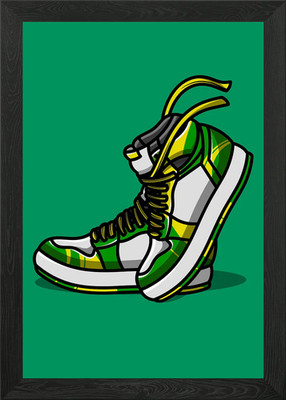 Sneaker V55 Gerahmtes Wandbild Poster Leinwanddruck Bild