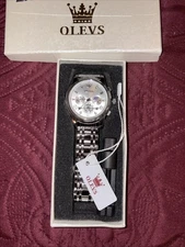 OLEVS Stainless Steel, Men’s Watch, New With Defect ￼
