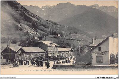 AABP2-65-0170 - Cauterets - Der Bahnhof - Ansicht auf Dem Cabaliros - Café