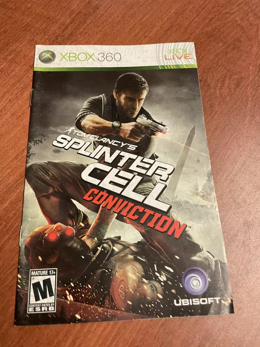 Microsoft Xbox 360 - Tom Clancy's Splinter Cell Conviction - Manual Only