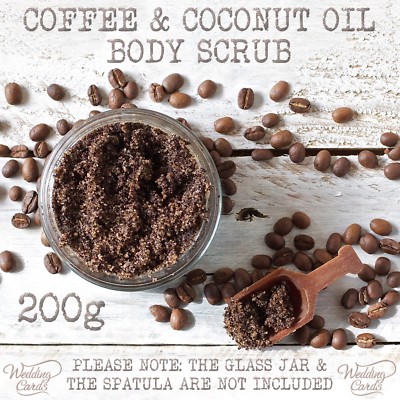 Selbstgemachter Kaffee Zucker Kokos Zimt Körperpeeling Anti-Cellulite Detox 200g Geschenk