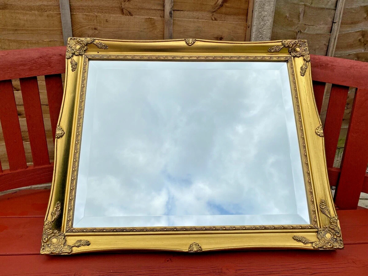 Rectangular online gold mirrors