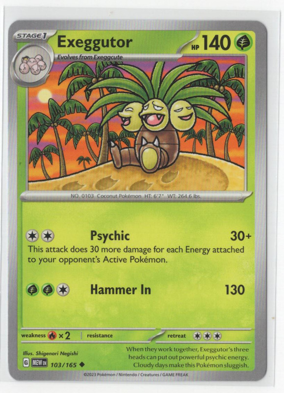Pokemon Scarlet & Violet 151 - 103/165 Exeggutor