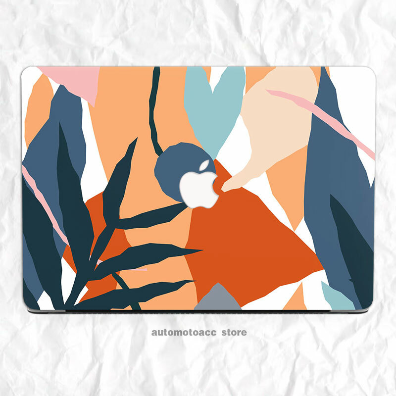 Advanced Line Shape Color Painting Case For Macbook Pro Air 11 12 13 15 16 inch