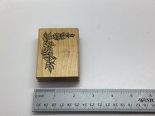 H4, Art Rubber Stamps, Flower Vine Corner Page