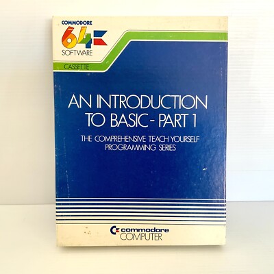 An Introduction to Basic-Part 1 + Box - Commodore 64 - Free Postage