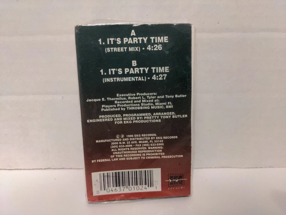 Red N Black Its Party Cassette single New sealed cassette (1996 EKG Records) - Image 2 of 3