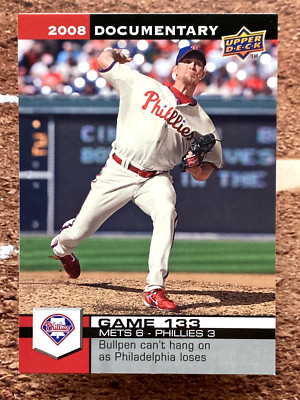 2008 Upper Deck Documentary Brad Lidge #3963