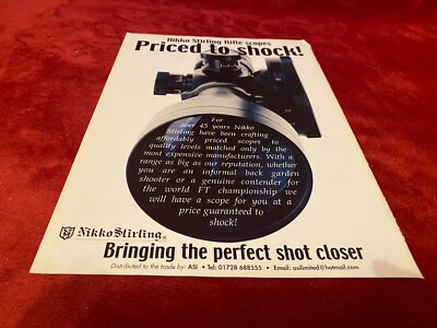 PGUN9 ADVERT 11X8 NIKKO STERLING RIFLE SCOPES...