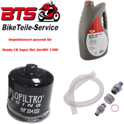Sparset 4L Öl, Filter, Ablassschraube passend für Honda CB Super Bol`dorABS 1 55
