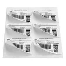 3 1/3" x 4" FBA Address Shipping Labels 6 UP Laser InkJet Label 100-5000 Sheets