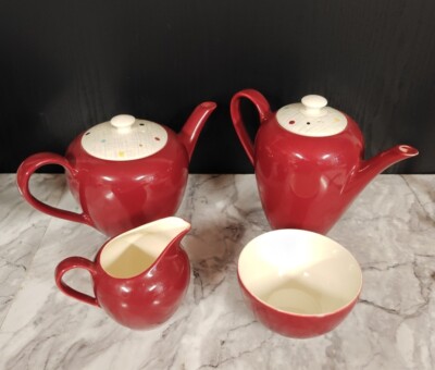   J & G Meakin ''SOL'' Dotty Tee-/Kaffeeservice 4 Teile. gebraucht. schöne artikel