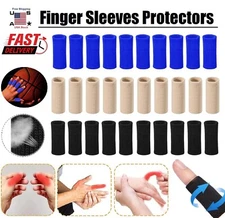 20×Finger Sleeves Splint Brace Compression Finger Support Pain Arthritis Trigger
