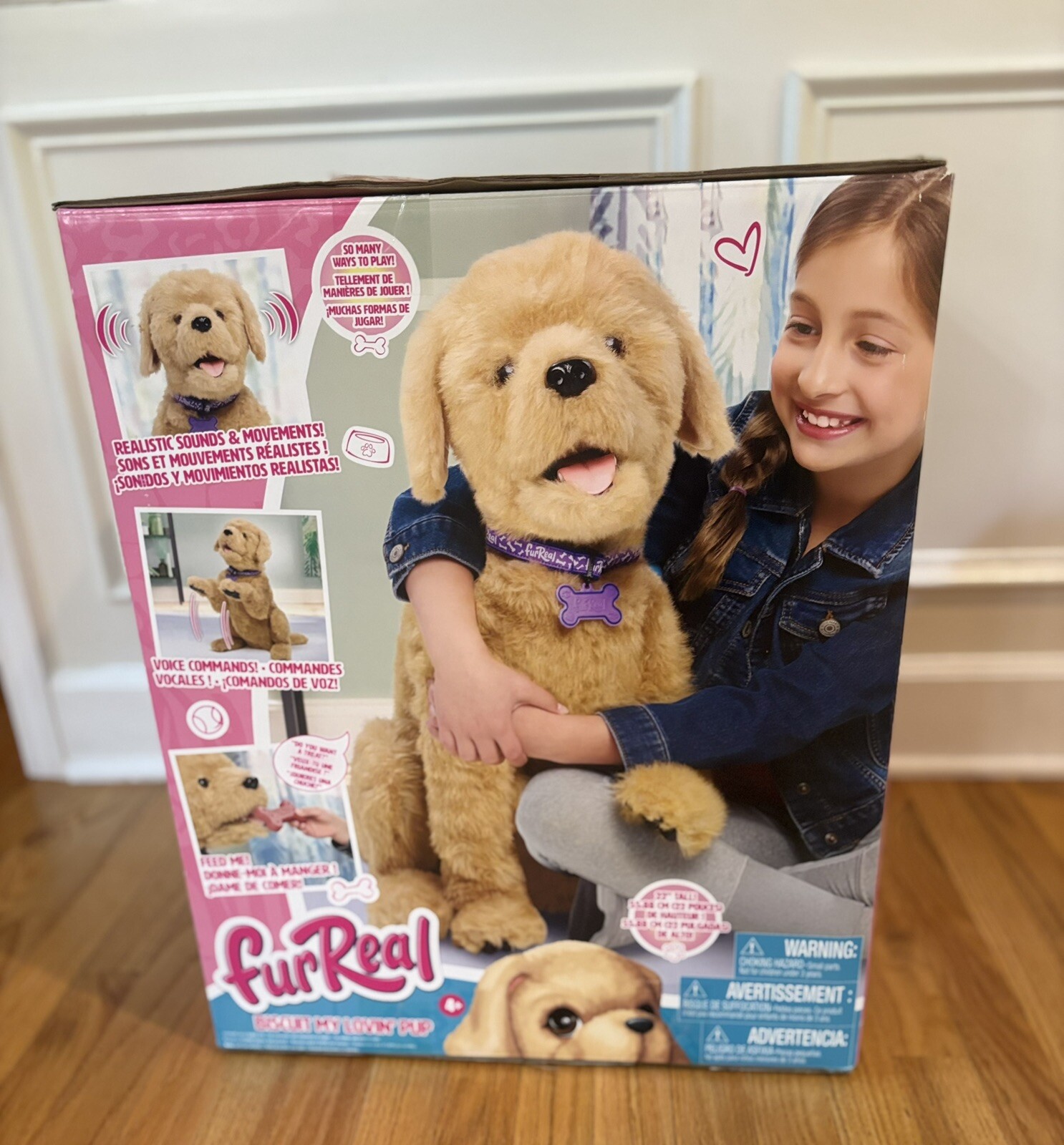 FurReal Biscuit My Lovin' Pup, Interactive Plush Toy Dog, 14.5