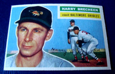 1956 Topps #229 HARRY BRECHEEN gb gray back EX-MT or better BALTIMORE ORIOLES
