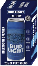 Bluetooth Speaker, Bud Light Can - Blue (NEW)