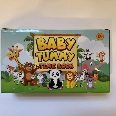 Champcat Baby Tummy Time Book  Mirror, Crinkle Pages, Sensory Toy, Matching Gam