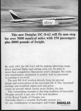 DOUGLAS AIRCRAFT THIS NEW DOUGLAS DC-8-62 FLY NONSTOP 5K MILES-150 PAX 1965 AD