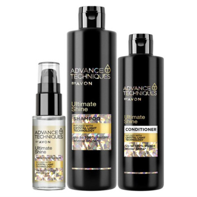 AVON ADVANCE TECHNIQUES ULTIMATE SHINE Haarpflege-Set für glänzendes Haar