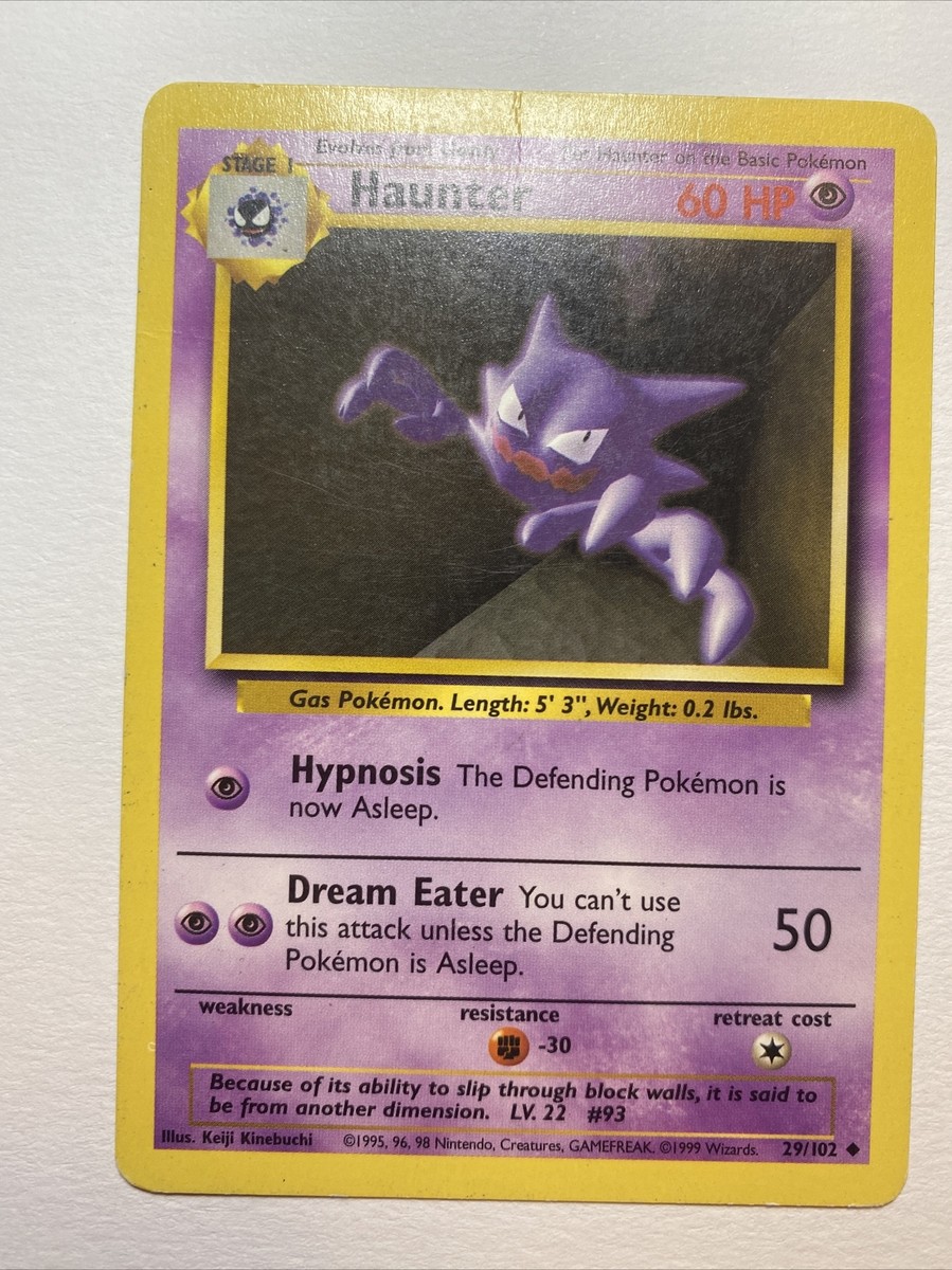 1999 haunter pokemon card Haunter Pokemon Card 43/130 1999-2000