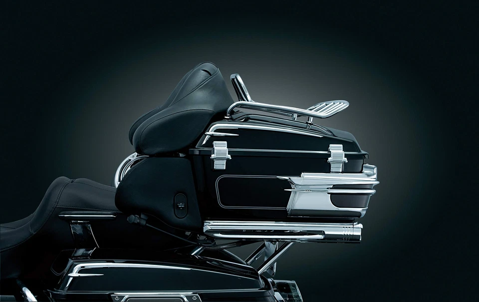 Reubicador de ajuste rápido Kuryakyn para modelos Tour Pak 97-13 Touring cromado 8973 Foto 2 de 4