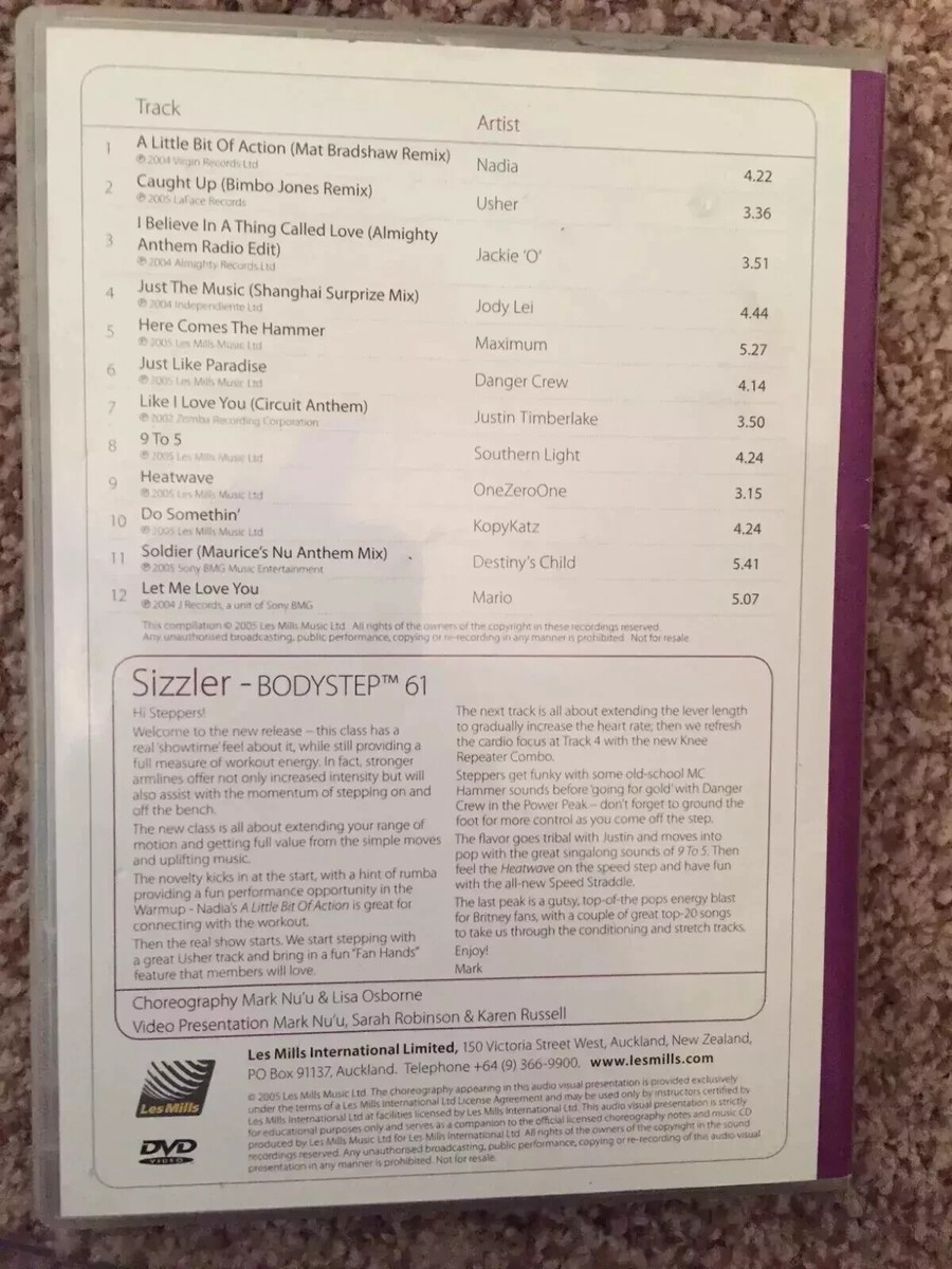 Les Mills BODYSTEP 61 CD, DVD, NOTES body step | eBay