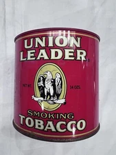 Union Leader Smoking Tobacco Tin