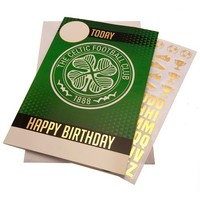 Celtic Fc Geburtstagskarte Mit Aufklebern Offizielles Merchandise