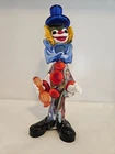 Venetian Murano Italy Hand Blown Art Glass Circus Clown Figurine