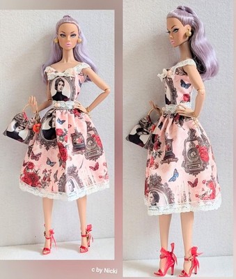 Fashion Set 5 Teilig für Poppy Parker Fashion Royalty Barbie Size Dolls Sammler