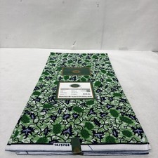 Dutch Wax Block Print Fabric - 6 yard cut - Green Black 14/5768