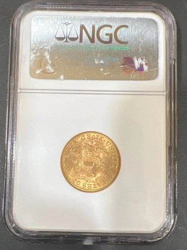 1887-S $5 Liberty Head Gold Coin NGC MS 64 CAC – Rare Collectible