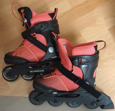 K2 Marlee Pro Inline-Skates für Mädchen - Schwarz/Rosa, 32-37 EU