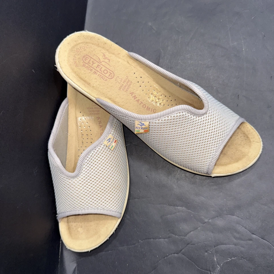 Sandalias Fly Flot para mujer grises talla 9 informales cómodas verano básicas Foto 2 de 4