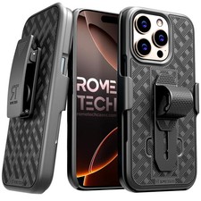 For Apple iPhone 16 Pro Max Belt Clip Holster Combo Case Cover