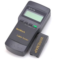 SC-8108 Digital Twisted Wire Meter Test Cat5 RJ45 STP UTP LAN Phone Coaxial N...