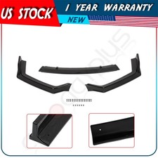 For 2019 2020 Infiniti Q50 Sport Glossy Painted Black Front Bumper Lip Spoiler