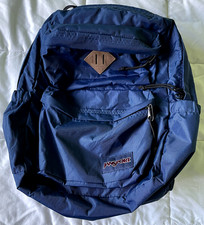 JanSport Double Break Backpack - Navy Blue - Great Condition