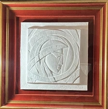 Anthony Quinn “Bella Donna” Signed Vellum Relief 27/95 Large Shadowbox Sculpture