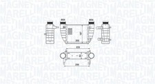 MAGNETI MARELLI Ladeluftkühler für Seat Exeo ST 3R5 3R2 Audi A4 Avant 8ED B7