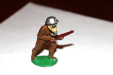 Vtg Barclay Manoil M93 62 Soldier w/ Gas Mask Rifle Soldier Lead Cast REPAINTED