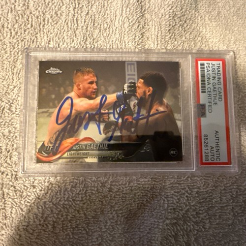 Justin Gaethje [Refractor] #71 2018 Topps UFC Chrome card