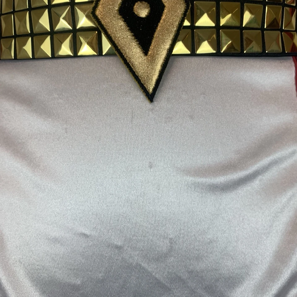 Suicide Squad Costume Womens Large Harley Quinn Bodysuit Belt Halloween Spencers - Image 3 of 4