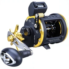 Sougayilang Line Counter Fishing Reel Conventional Level Wind Trolling Reel