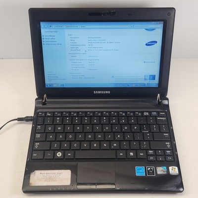 Samsung N145 Plus Netbook Windows 7 Starter Intel Atom N455 1GB RAM w/ Charger