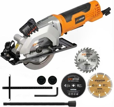 Power Circular Saw,4.8A Mini Circular Saw with Laser Guide,4000RPM Corded Saw Eq