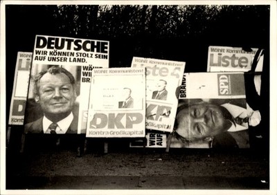 Foto Wahlkampf, Wahlplakate, SPD, DKP - 11290229